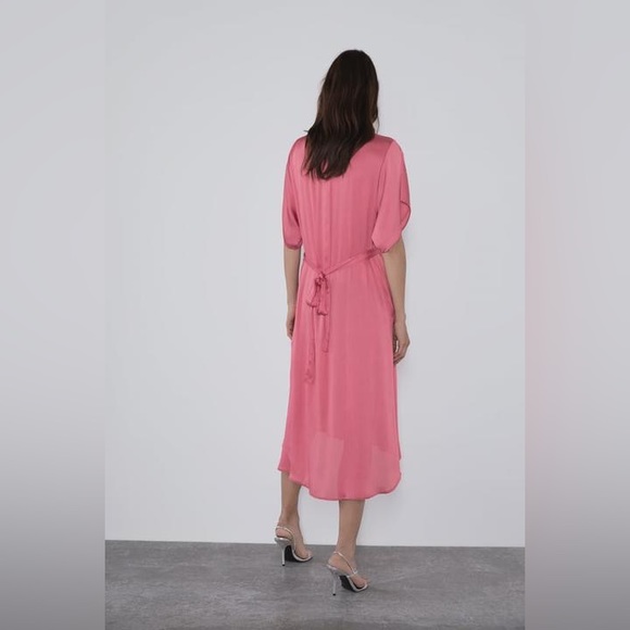 Zara coral pink dress - Picture 2 of 12